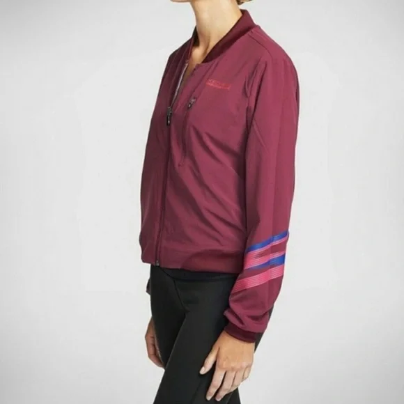Skechers‎ Burgundy Mammoth Reversible Bomber Jacket - Picture 2 of 10